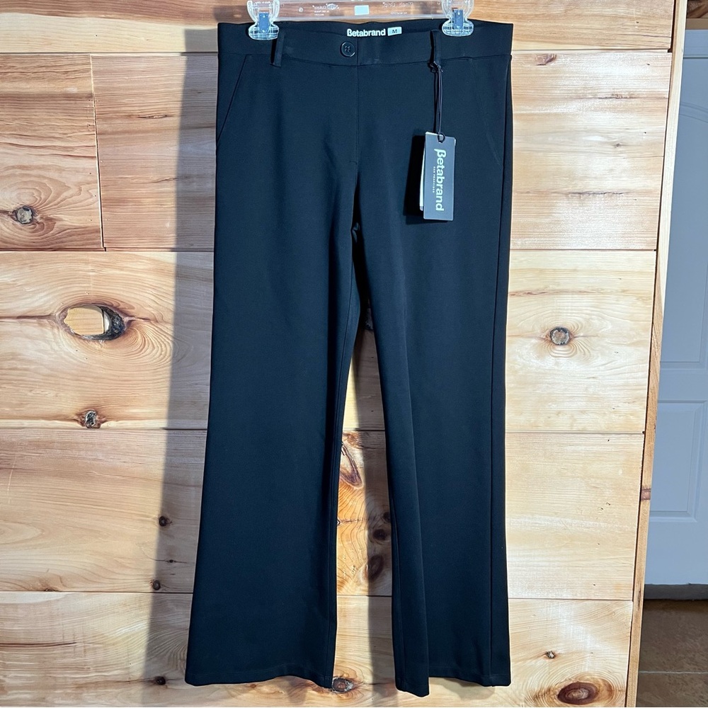 NWT Betabrand Black Size M “Dress Yoga Pants” Luxury Versatility DPYP